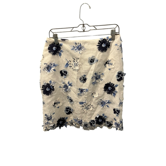 Kelly And Diane NWT Top and Skirt Floral Lace Set Size 10 Blue White Lightweight - Picture 10 of 15